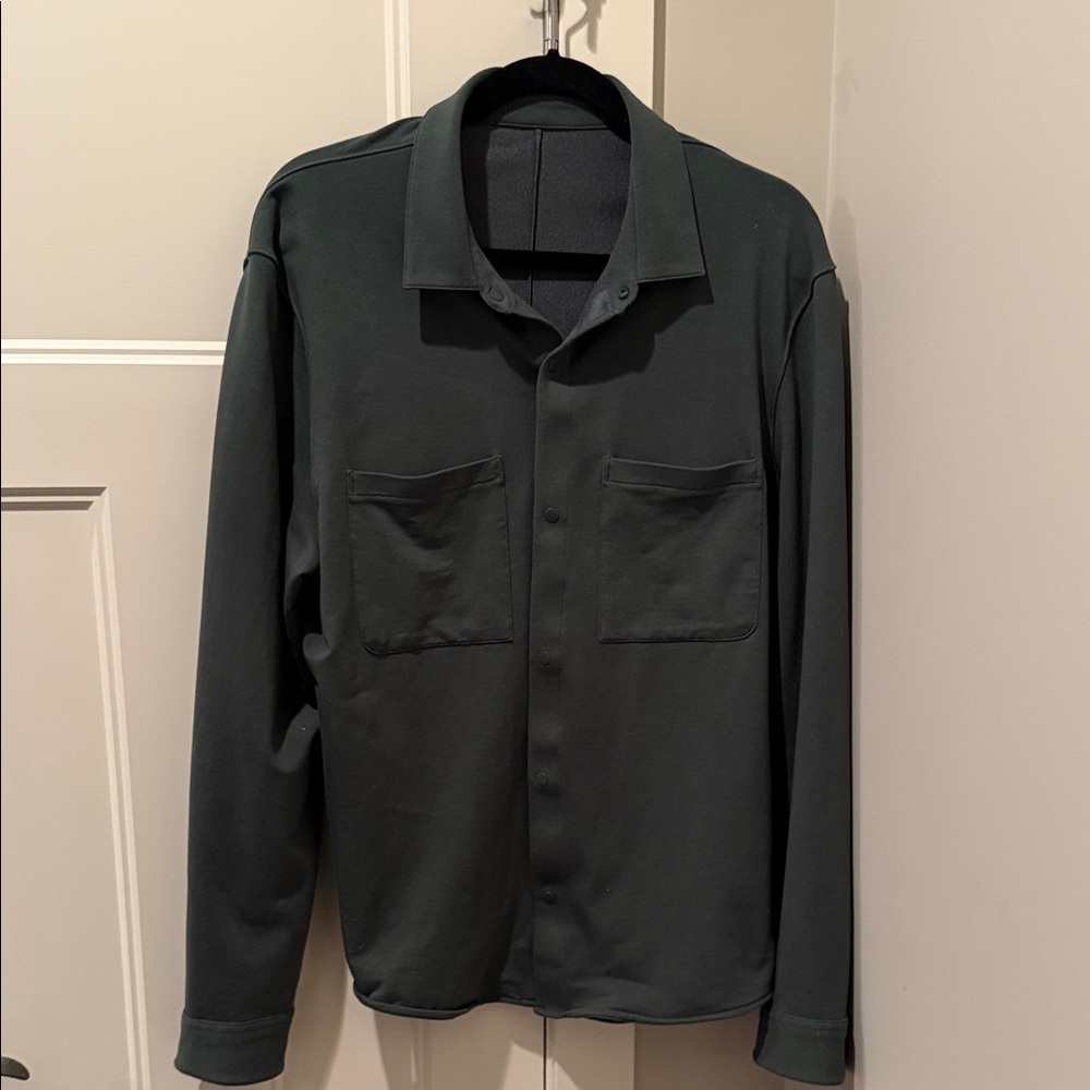 lululemon athletica Men's Dark Green Button Down Shirt